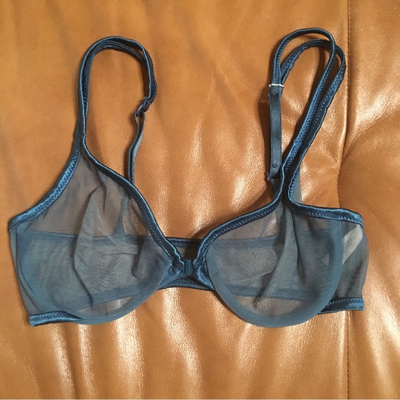 Vintage Victoria’s Secret 90s sheer mesh underwire bra 34C - Picture 2 of 3